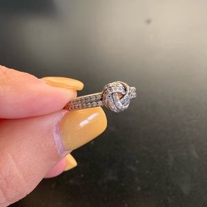 Pandora Sparkling Love Knot Ring
